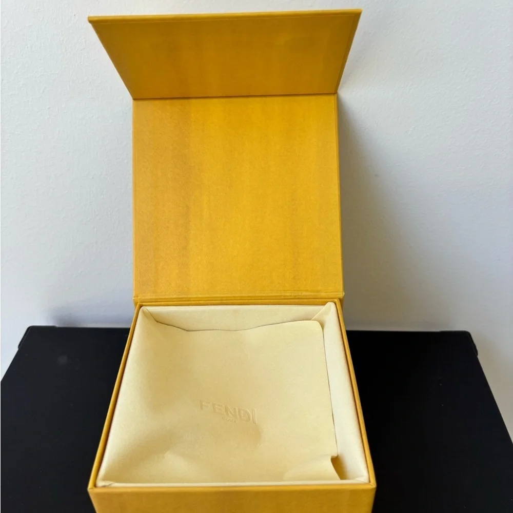 Fendi Yellow Necklace/ Jewelry Box